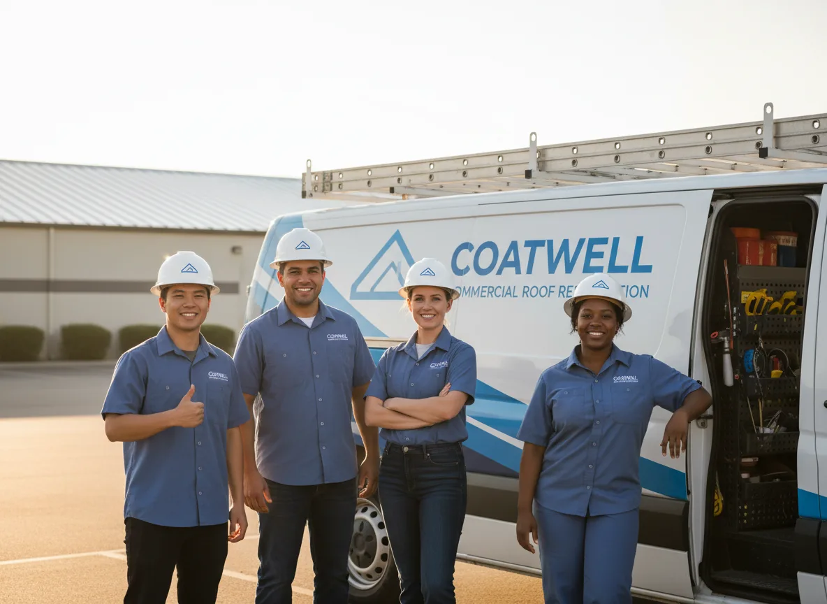 Commercial roof coating company in Plover, WI