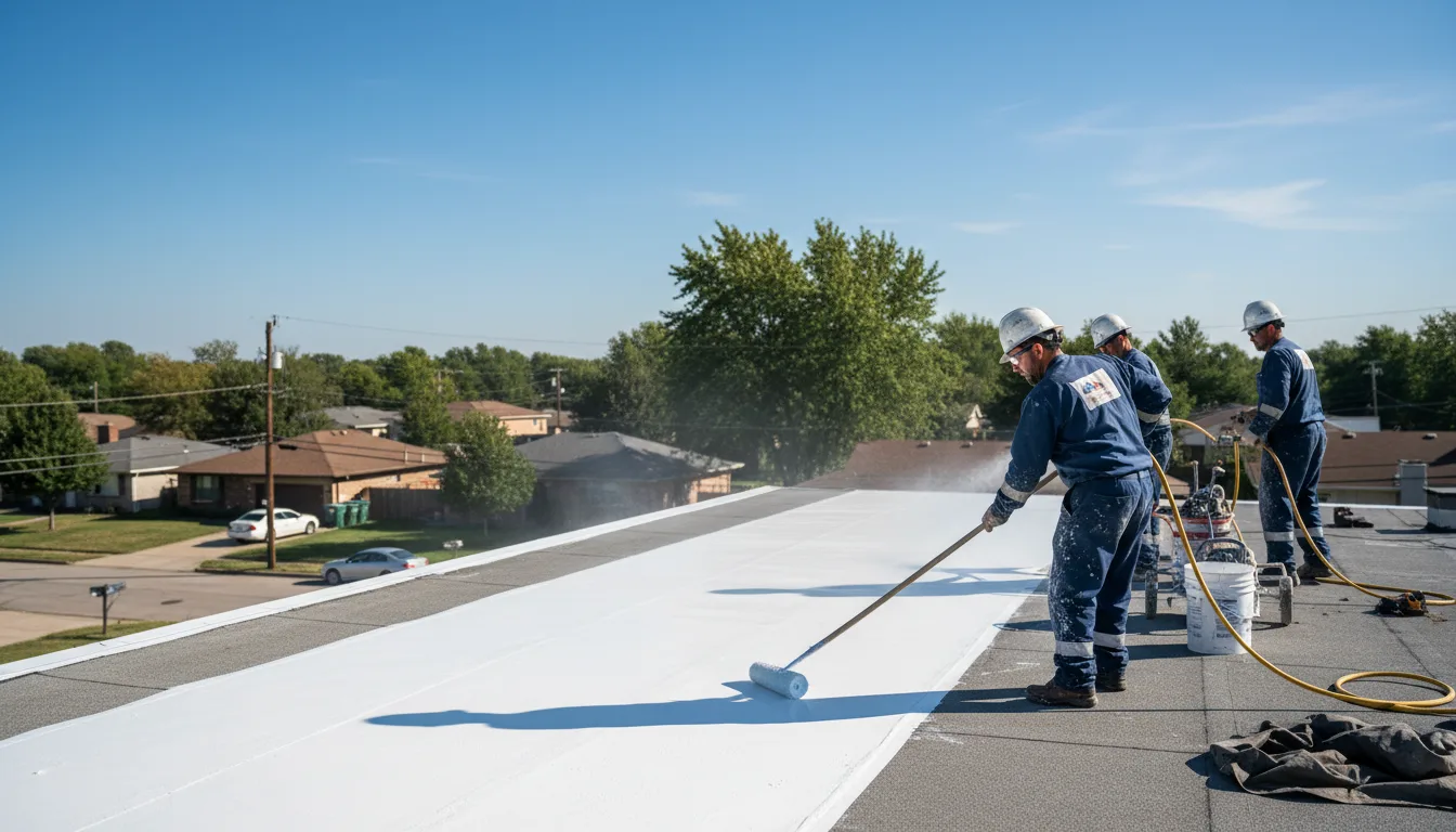 Commercial roof coating in Plover, WI near me
